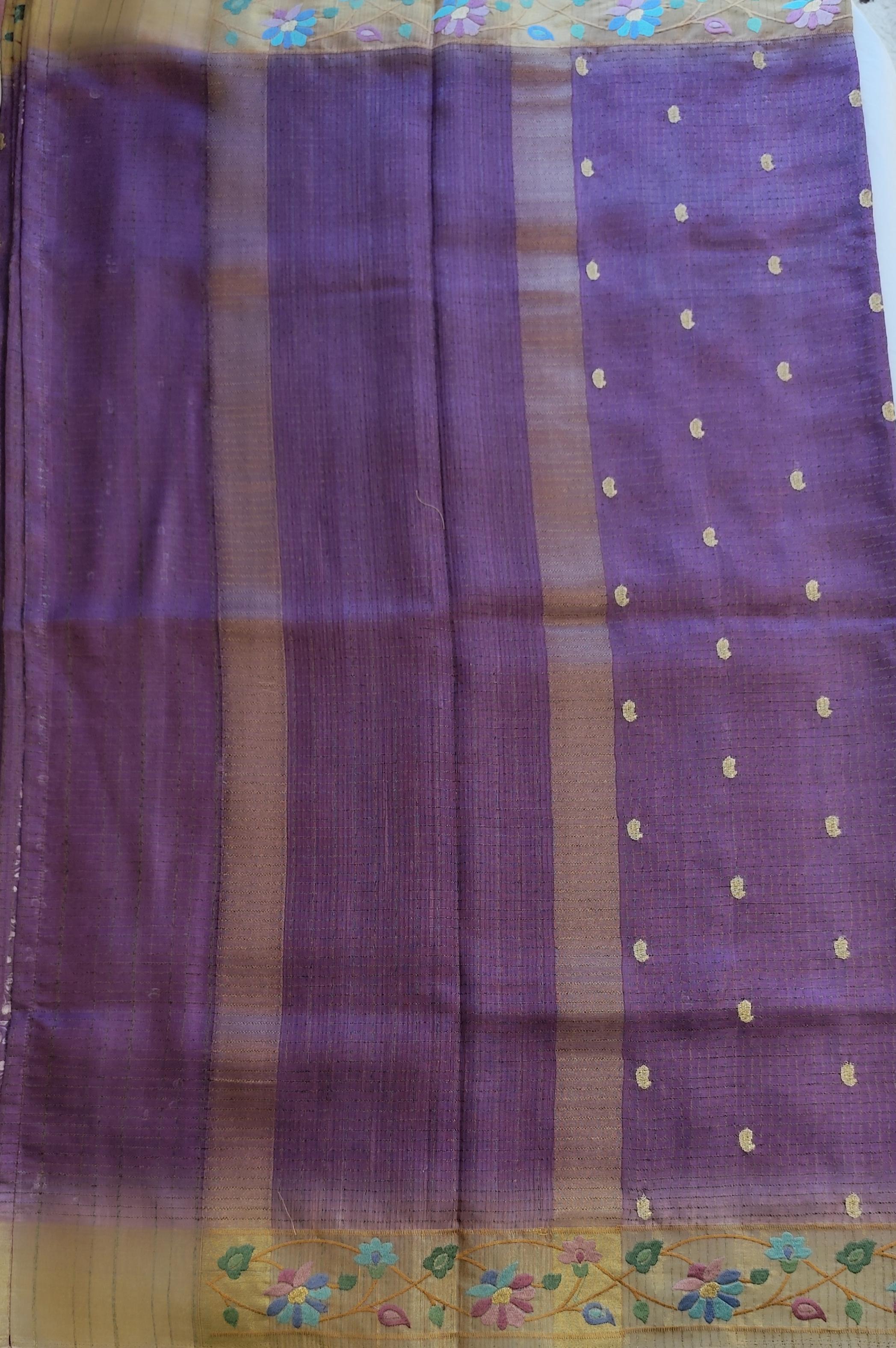 Semi tussar saree