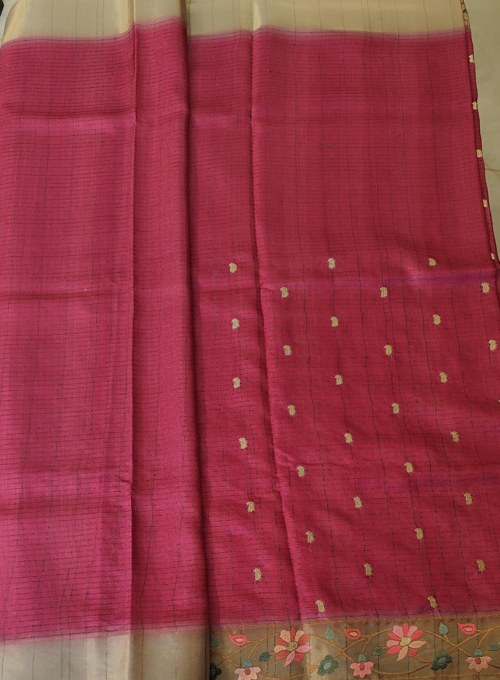 Semi tussar saree