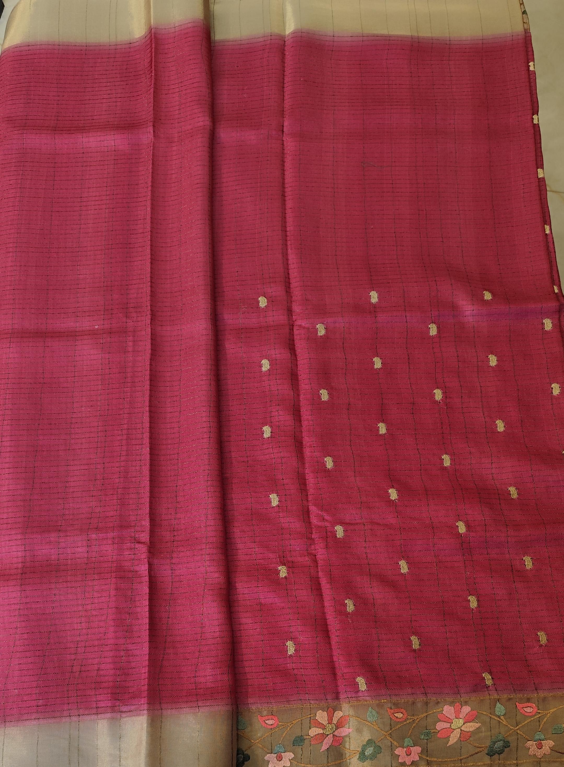 Semi tussar saree