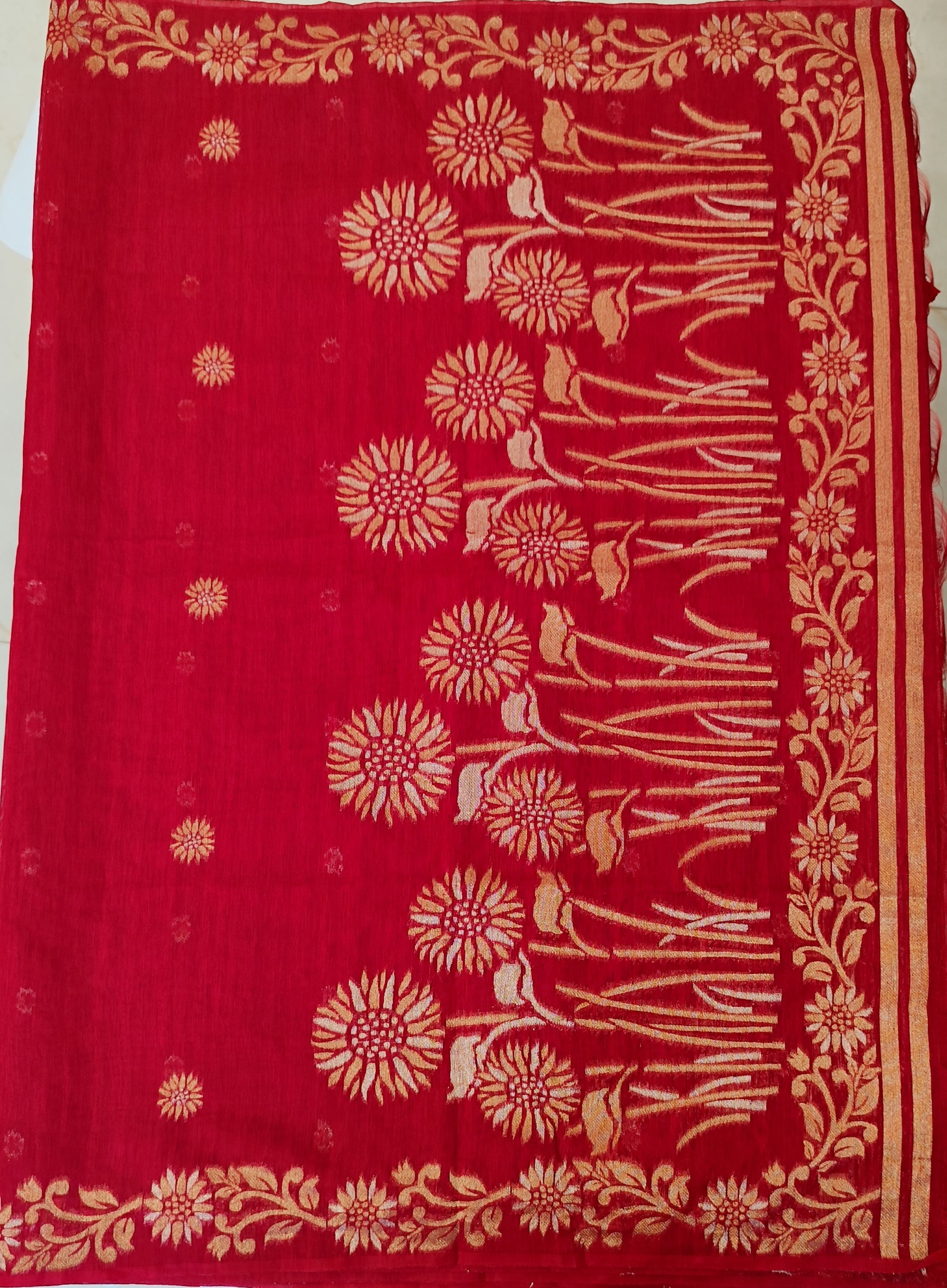 Jamdani cotton saree