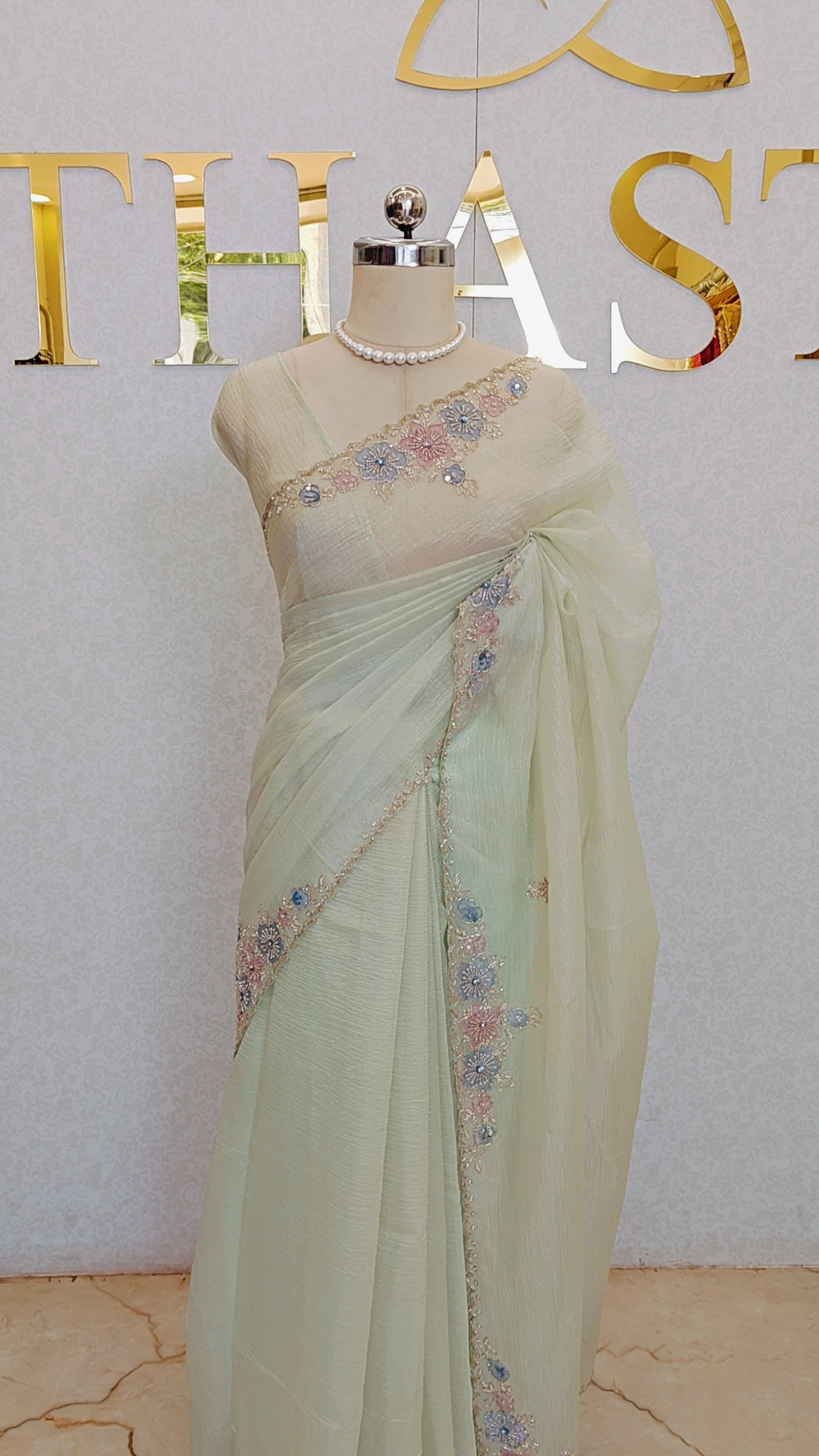 CRUSH ORGANZA SAREE