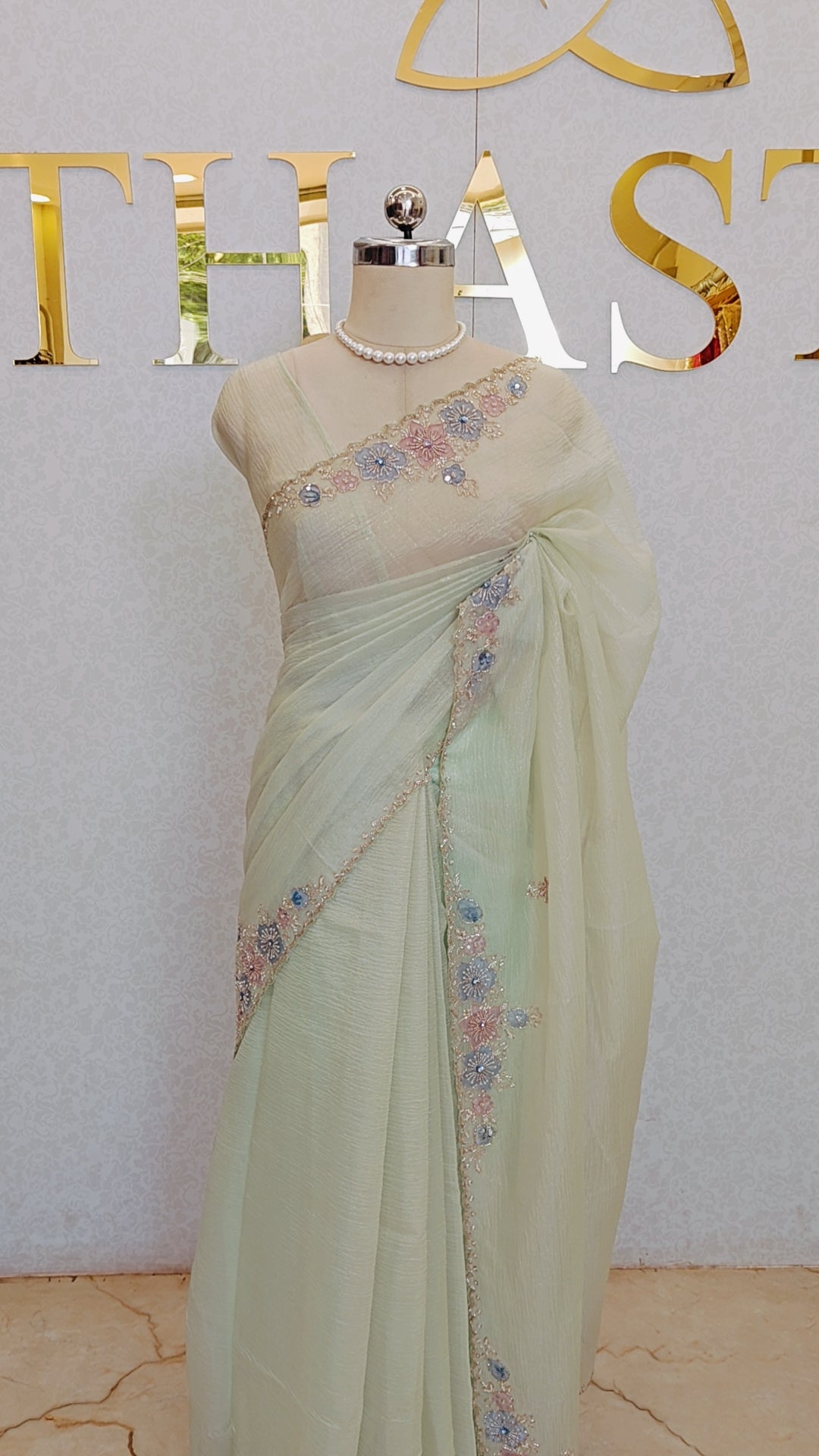 CRUSH ORGANZA SAREE