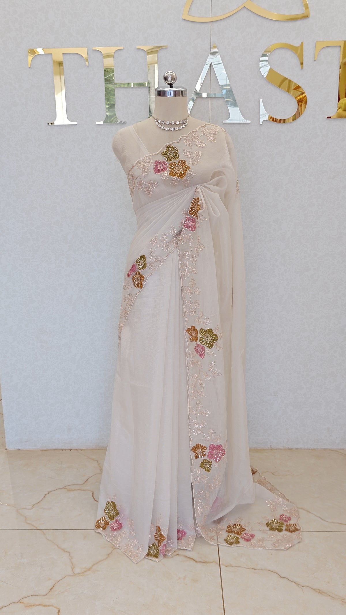 CRUSH ORGANZA SAREE