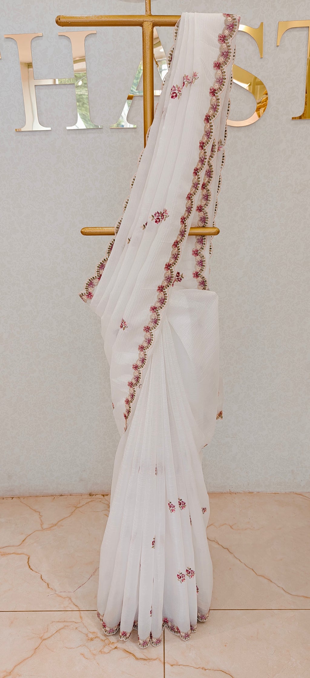 CRUSH ORGANZA SAREE