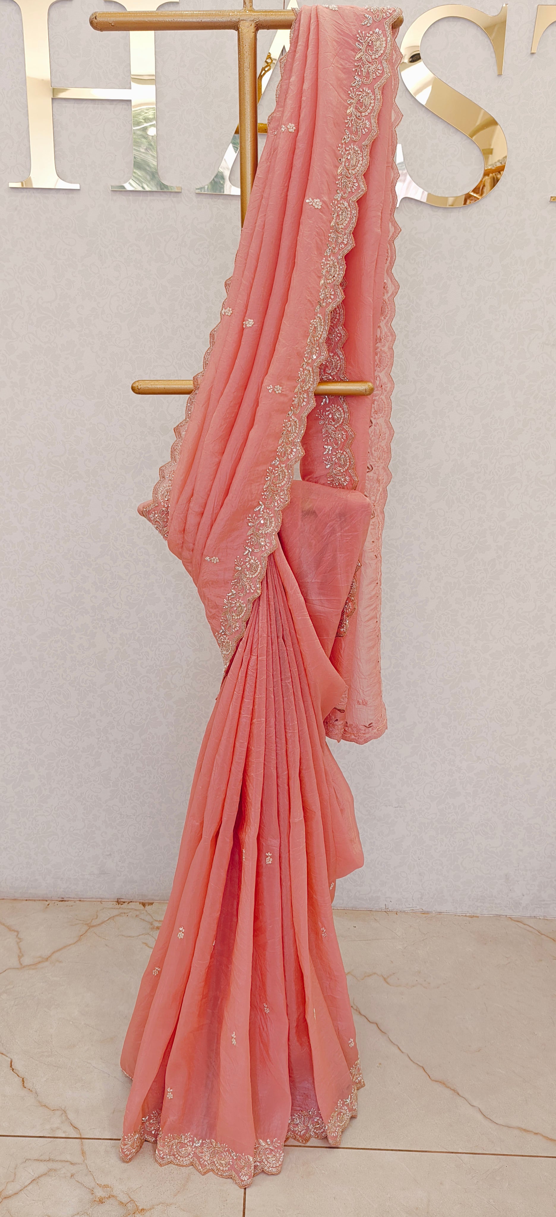 SOFT ORGANZA SAREE