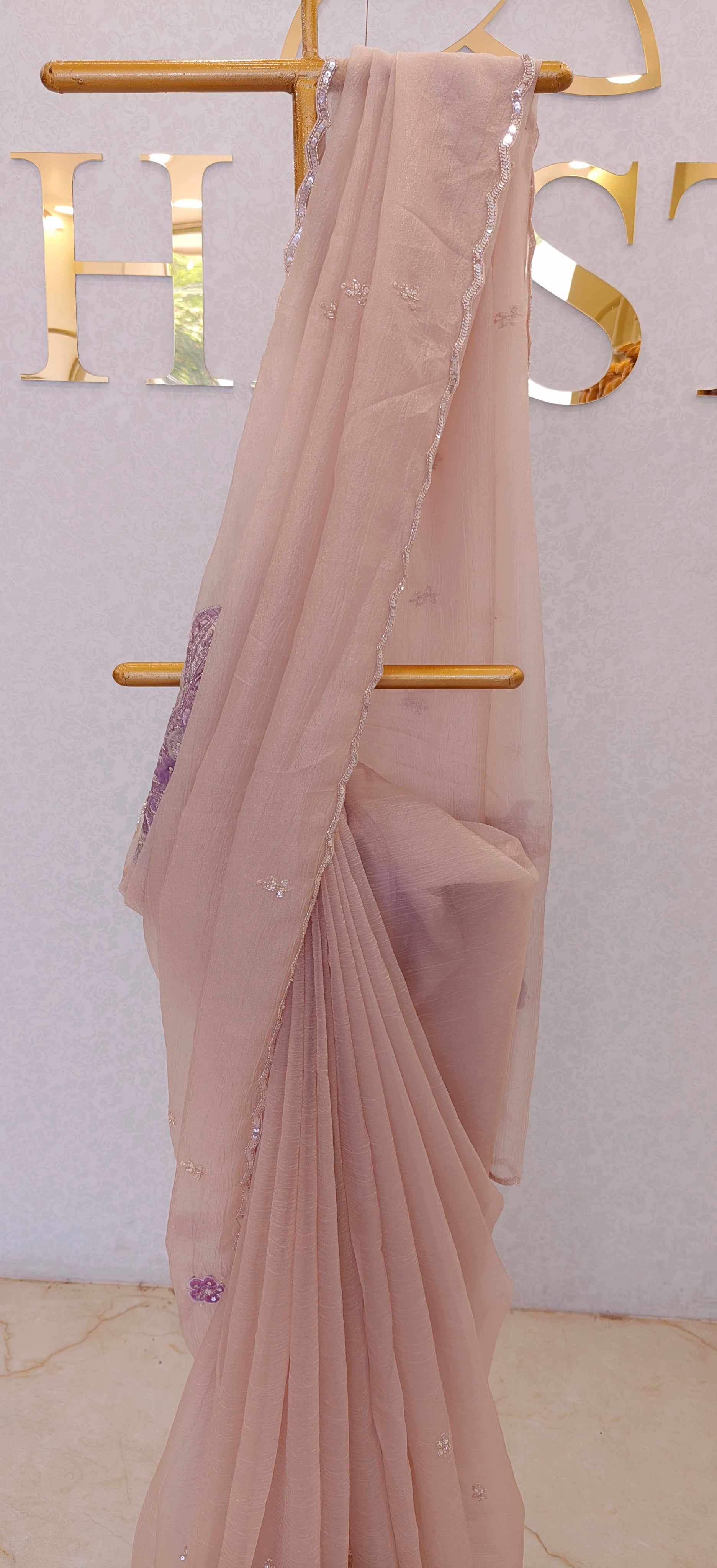 CRUSH ORGANZA SAREE