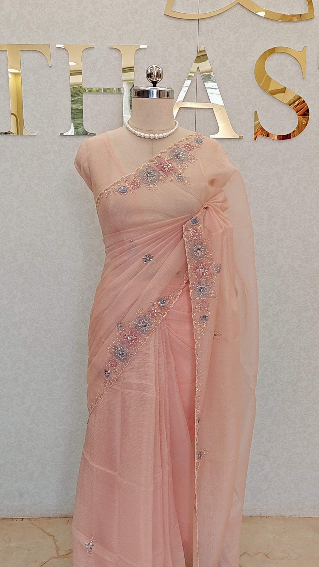 CRUSH ORGANZA SAREE