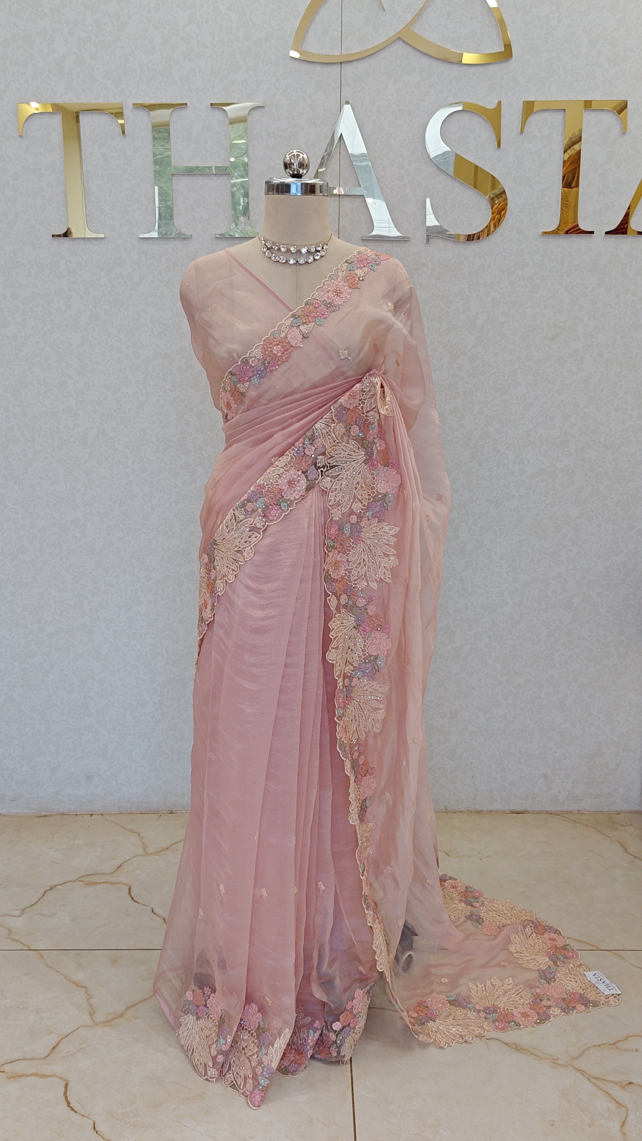 SOFT ORGANZA SAREE