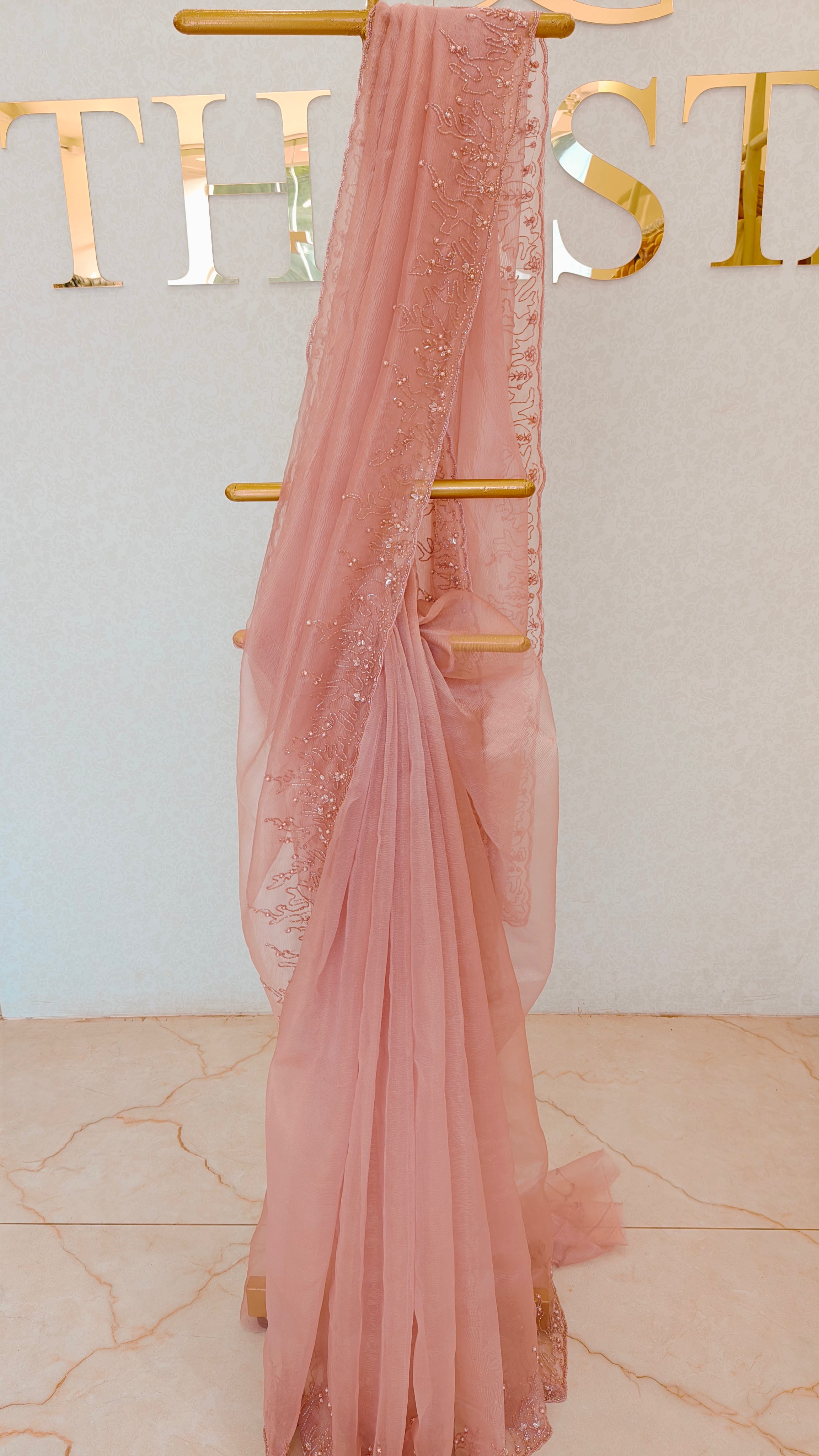 CRUSH ORGANZA SAREE