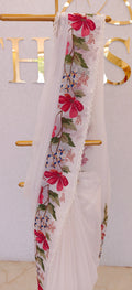 CRUSH ORGANZA SAREE