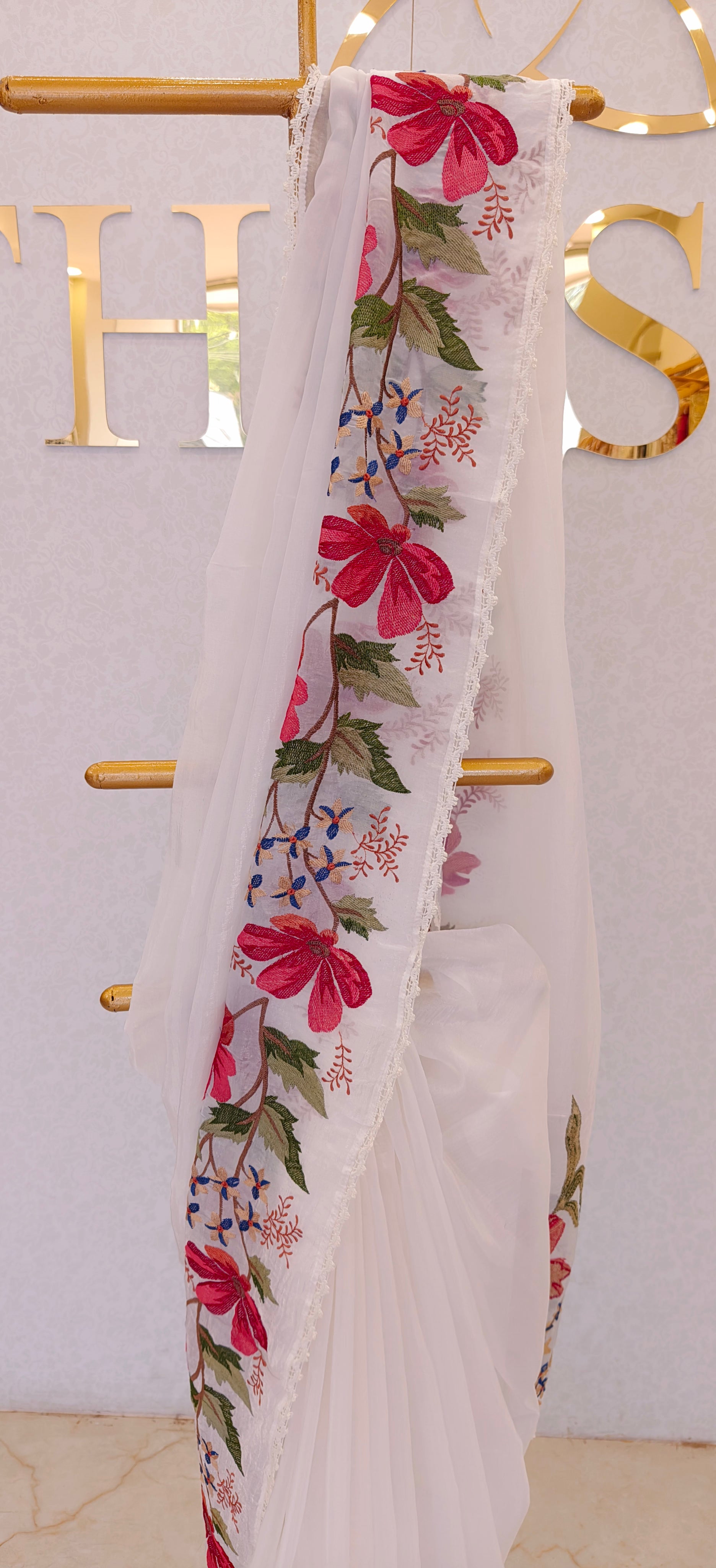 CRUSH ORGANZA SAREE