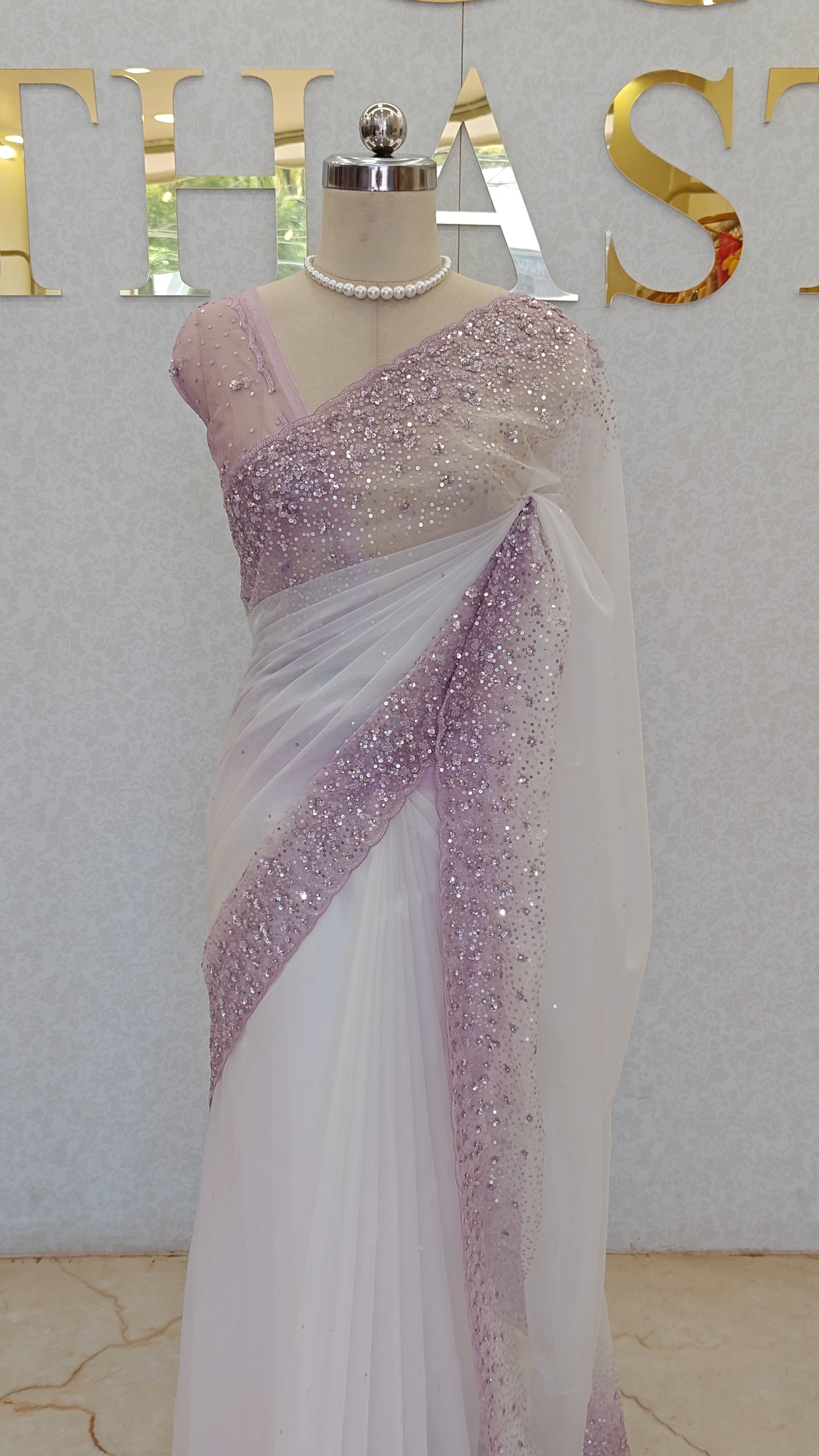 PURE ORGANZA SAREE