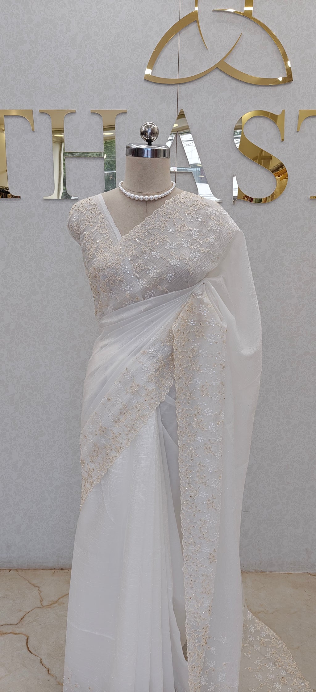 CRUSH ORGANZA SAREE