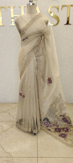 GLASS ORGANZA SAREE