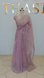 PURE CRUSH ORGANZA SAREE