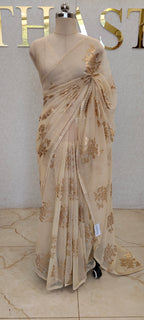 SEMI ORGANZA SAREE