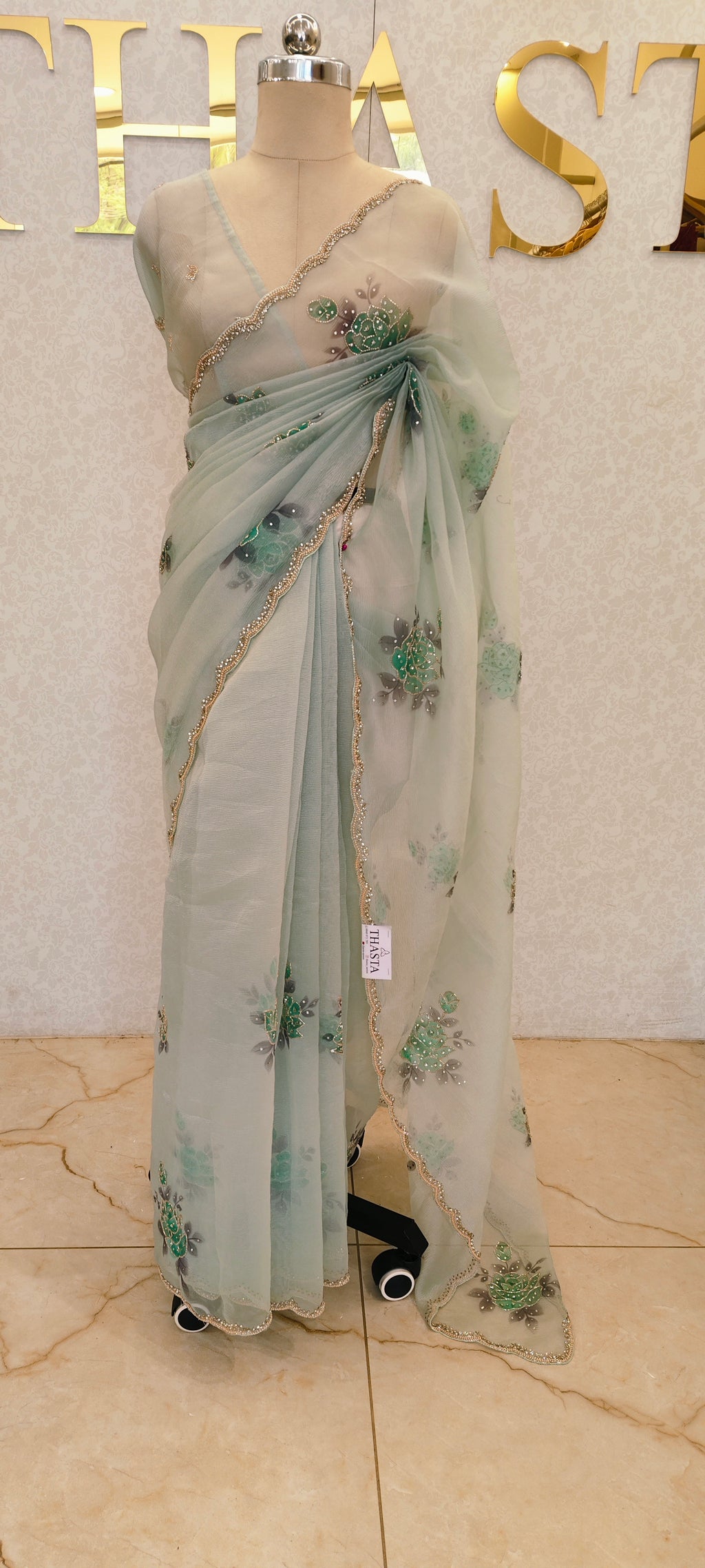 CRUSH ORGANZA SAREE