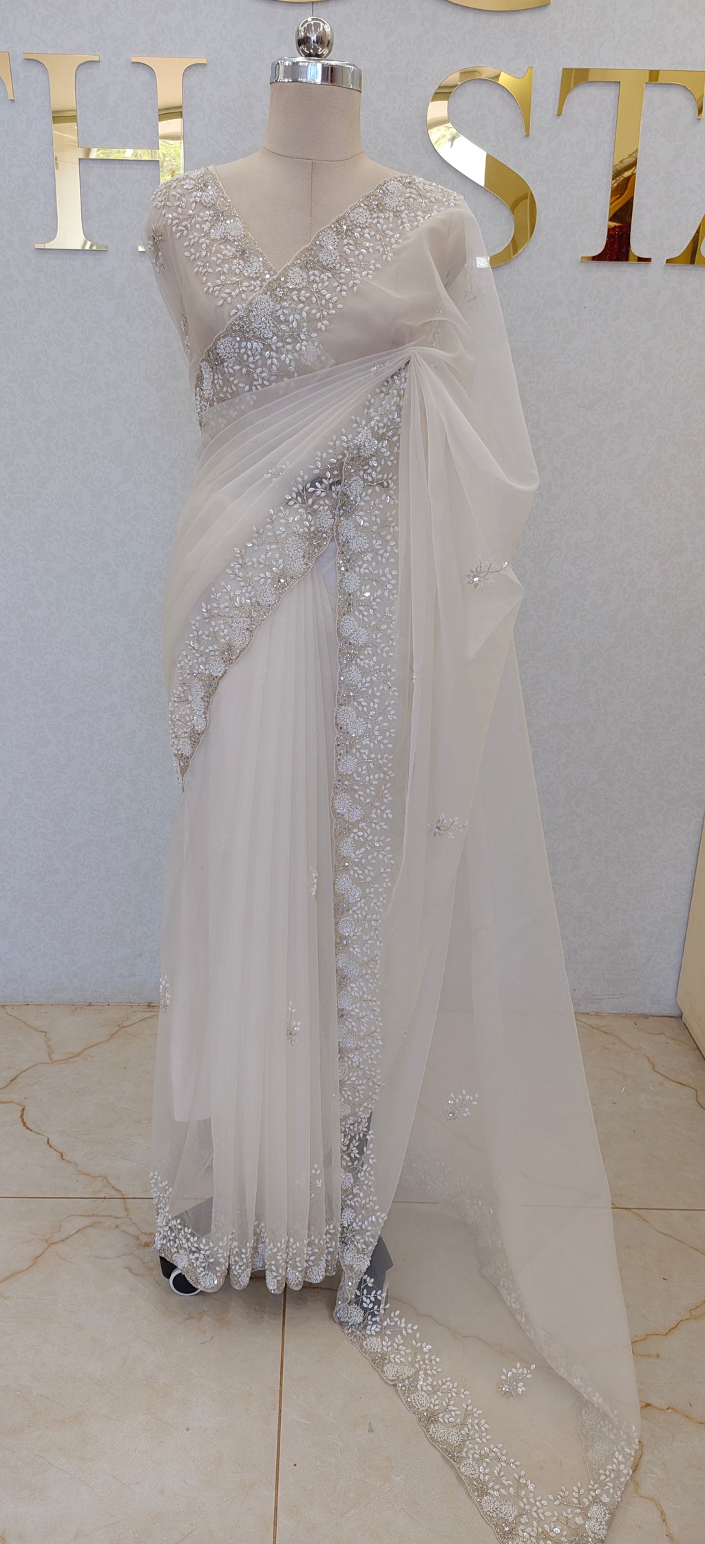 PURE ORGANZA SAREE