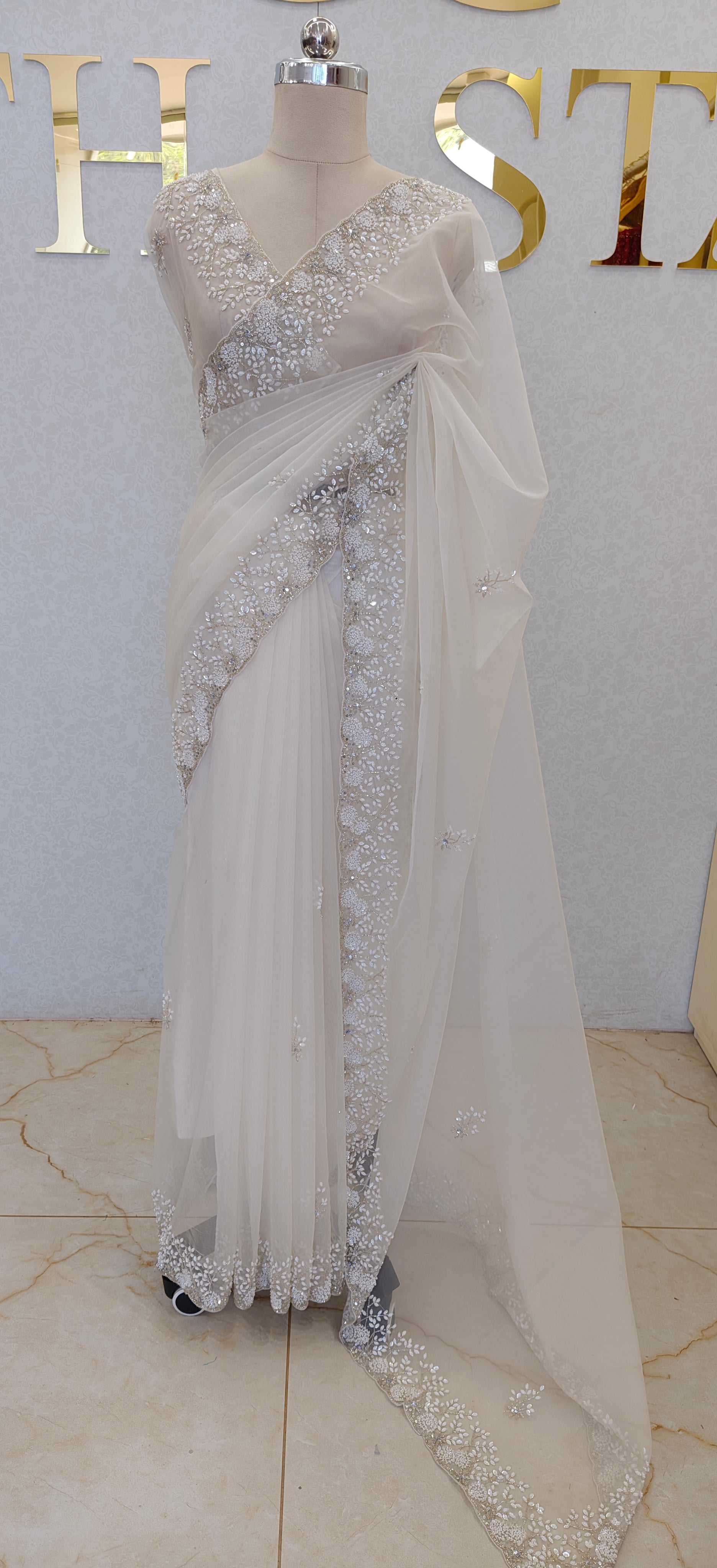 PURE ORGANZA SAREE