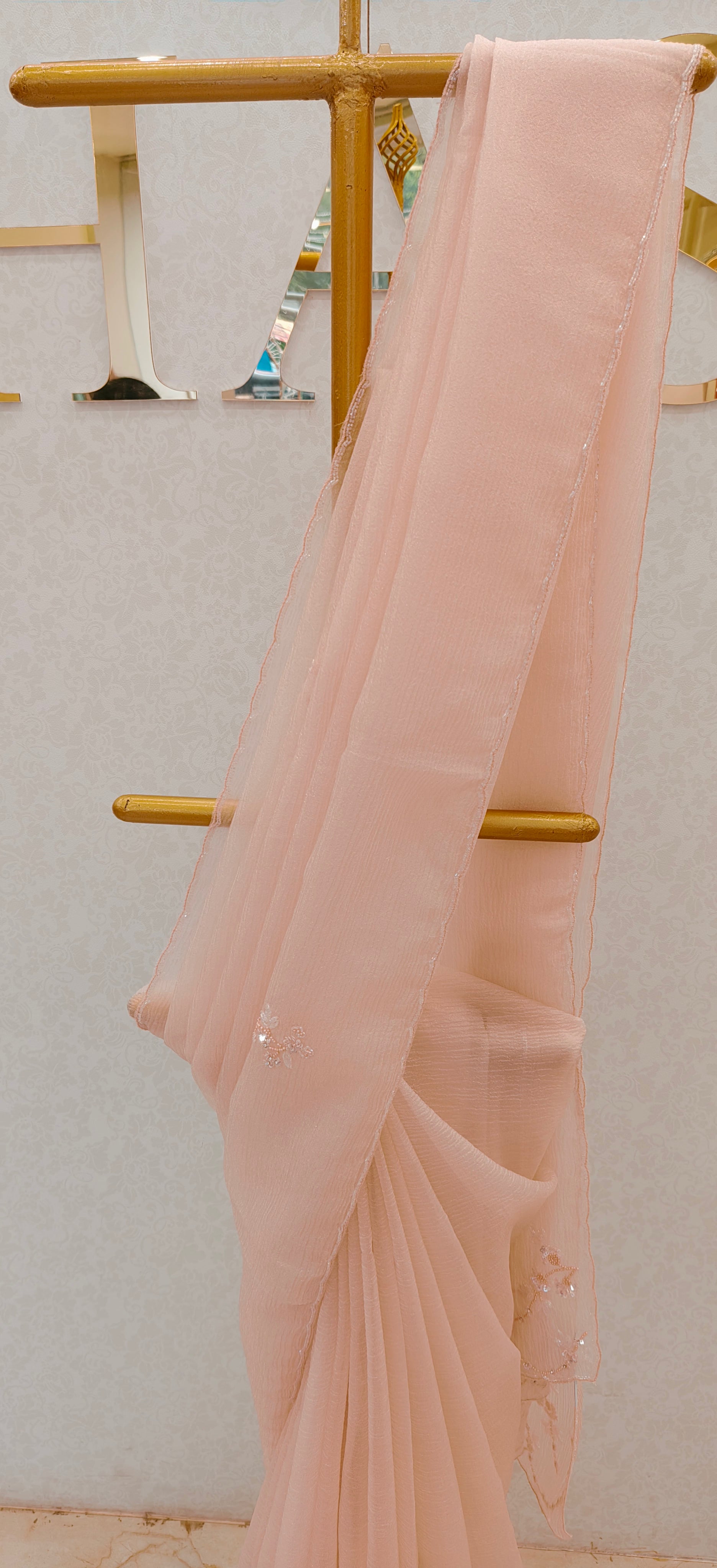 CRUSH ORGANZA SAREE