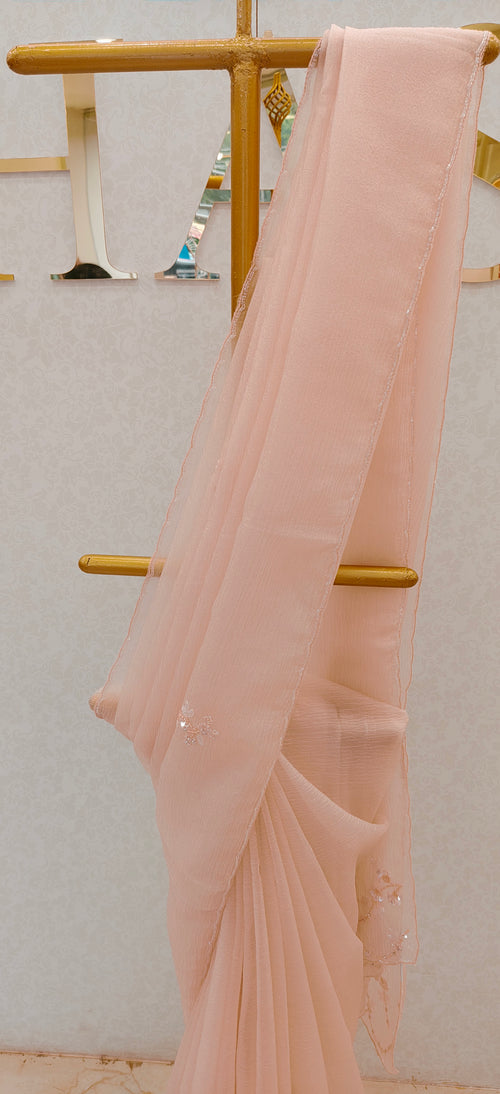 CRUSH ORGANZA SAREE