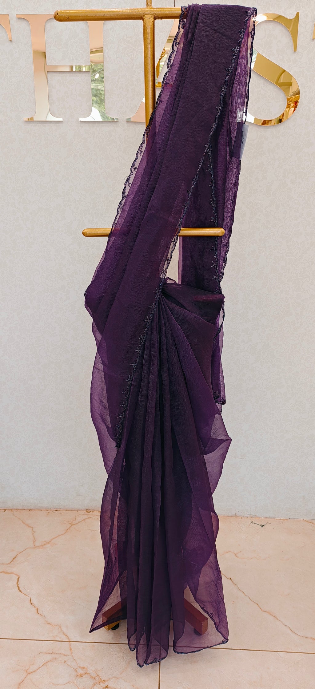 CRUSH ORGANZA SAREE