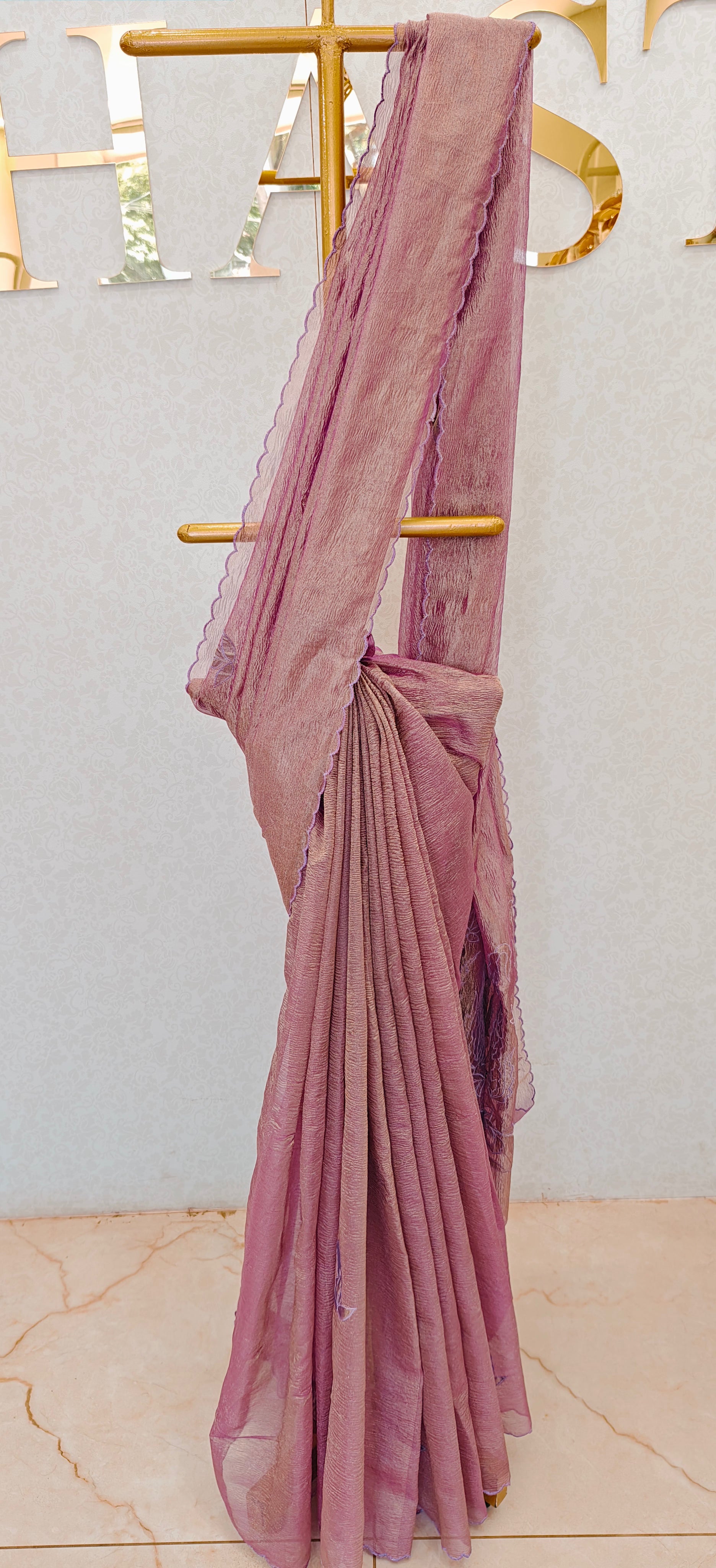 CRUSH ORGANZA SAREE