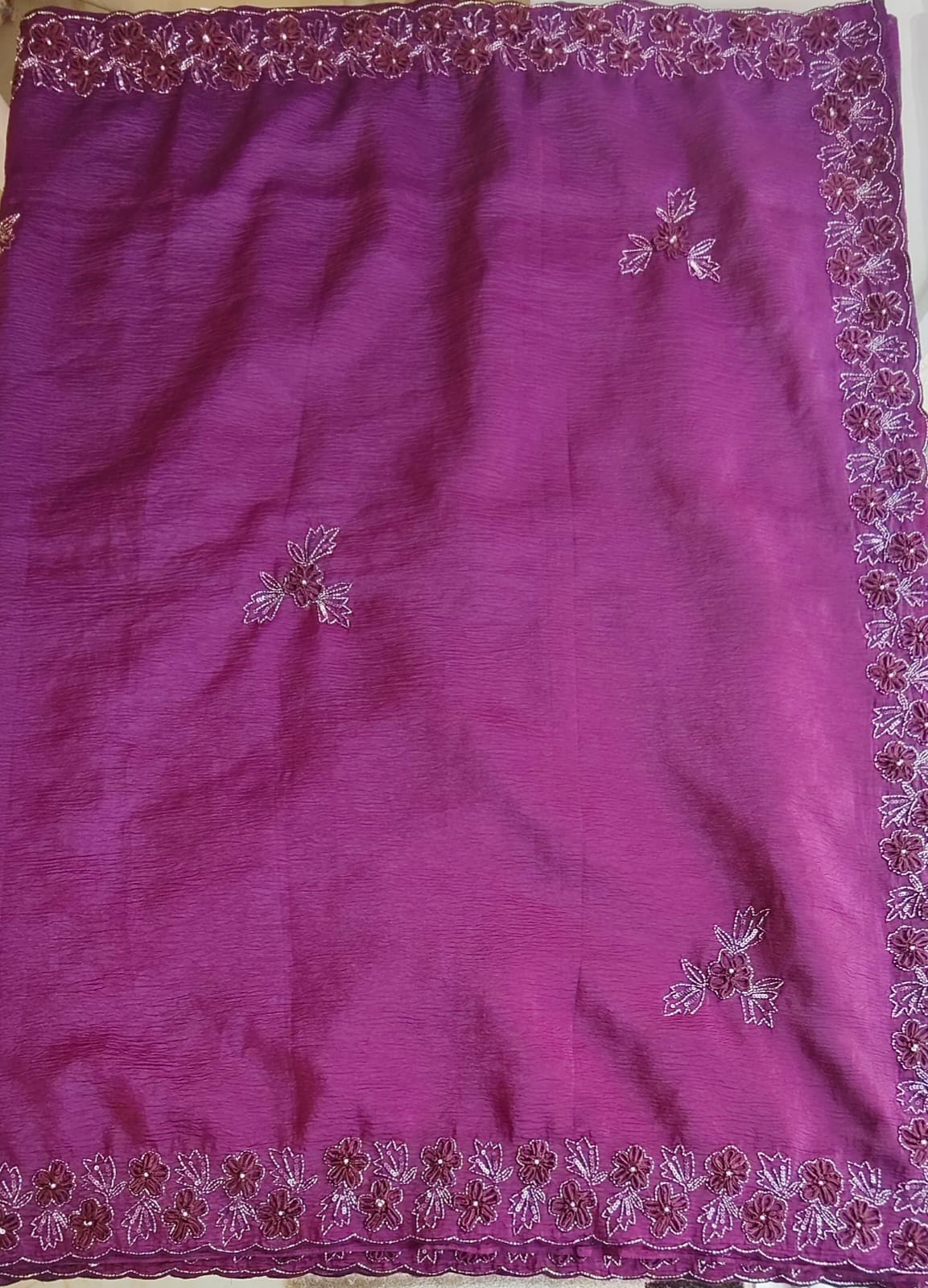 Crush Organza saree