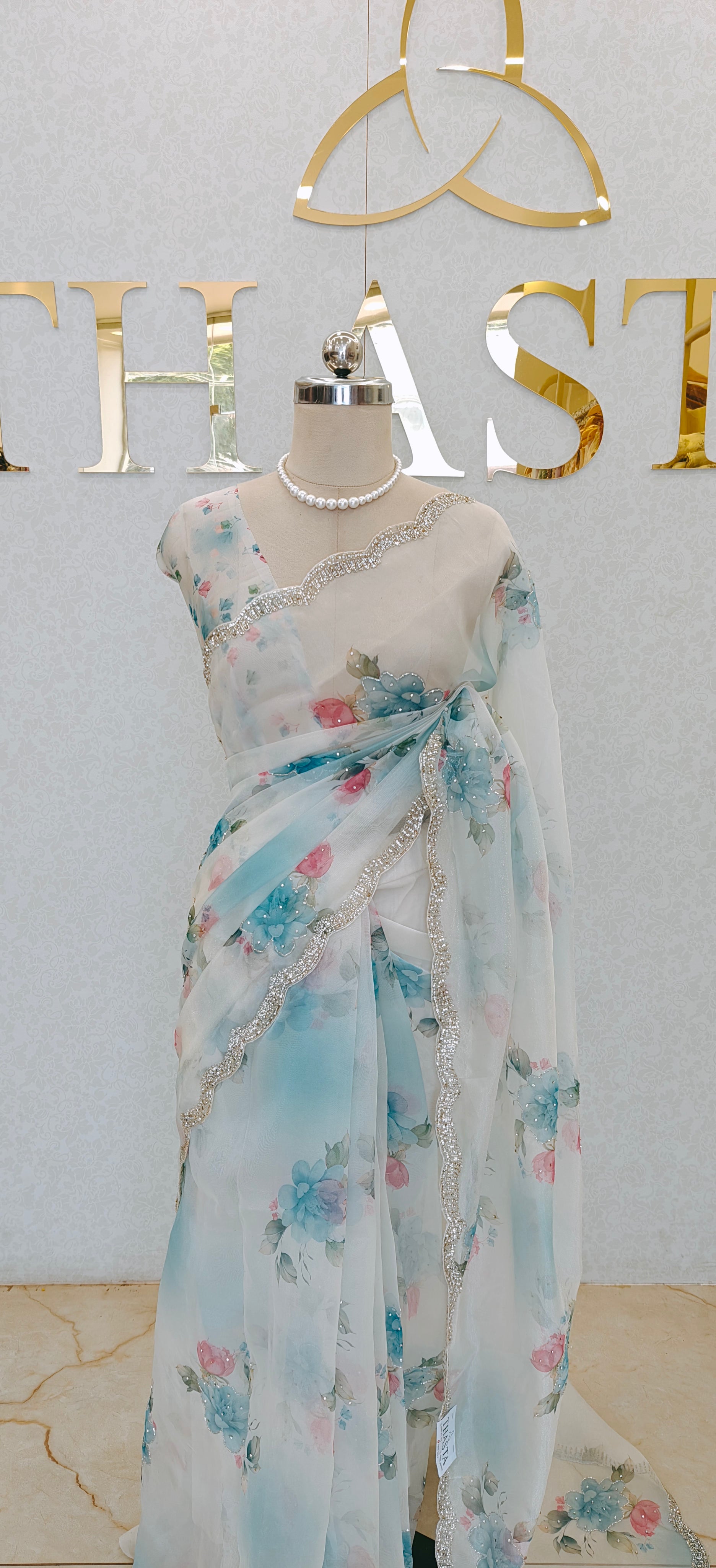 Organza saree