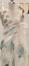 GLASS ORGANZA SAREE
