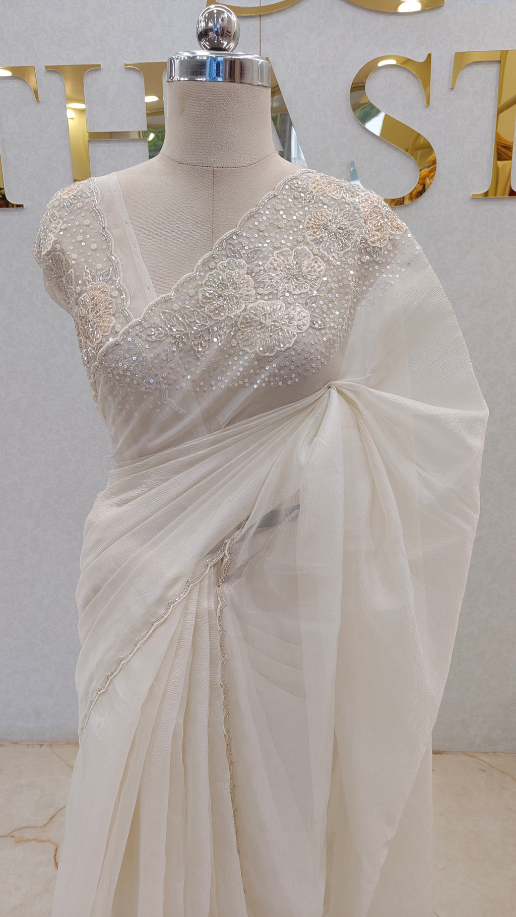 CRUSH ORGANZA SAREE