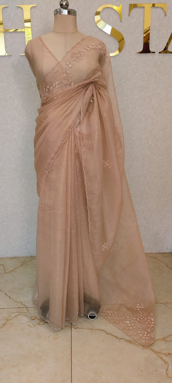 Crush Organza Saree