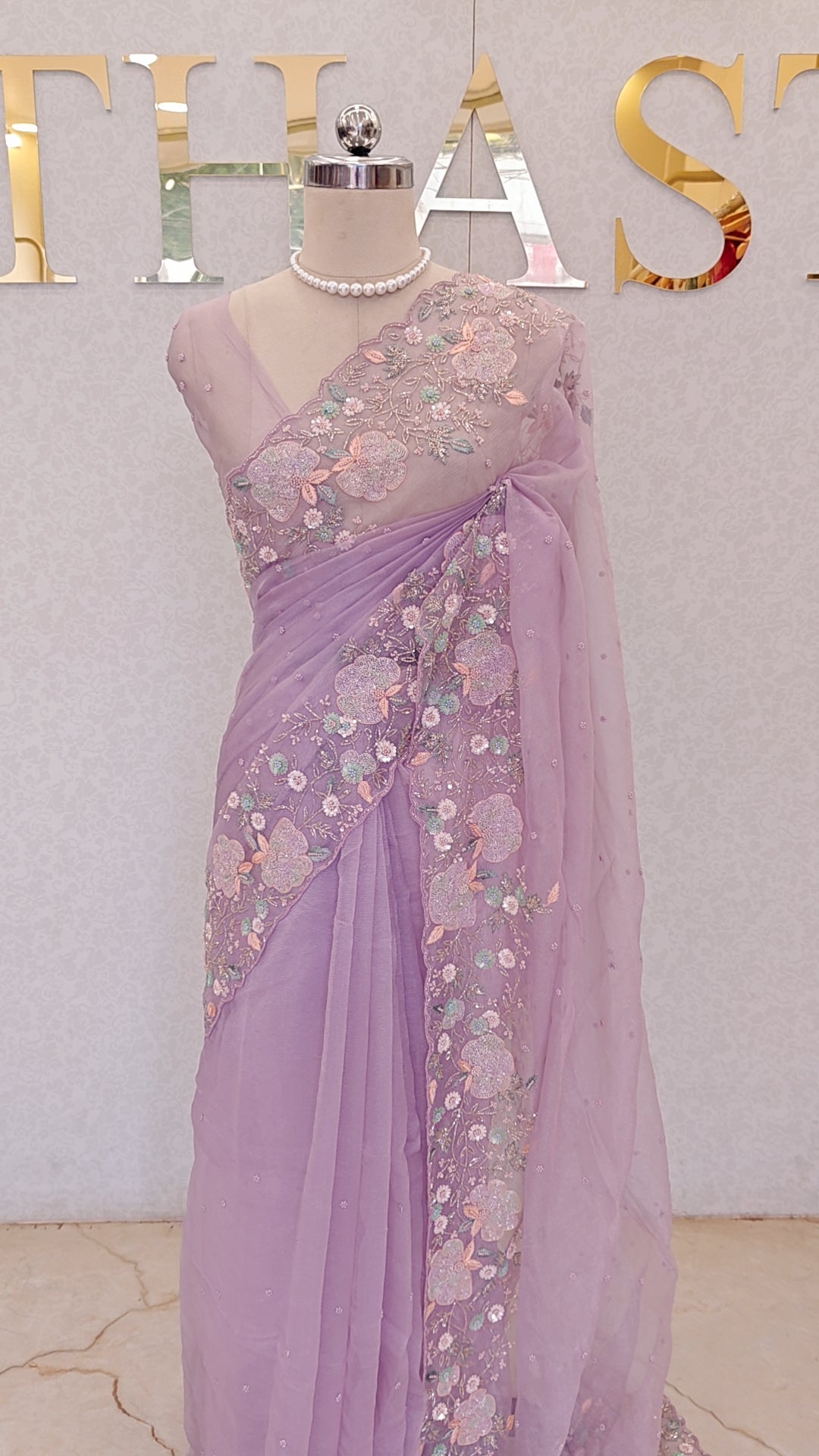 CRUSH ORGANZA SAREE