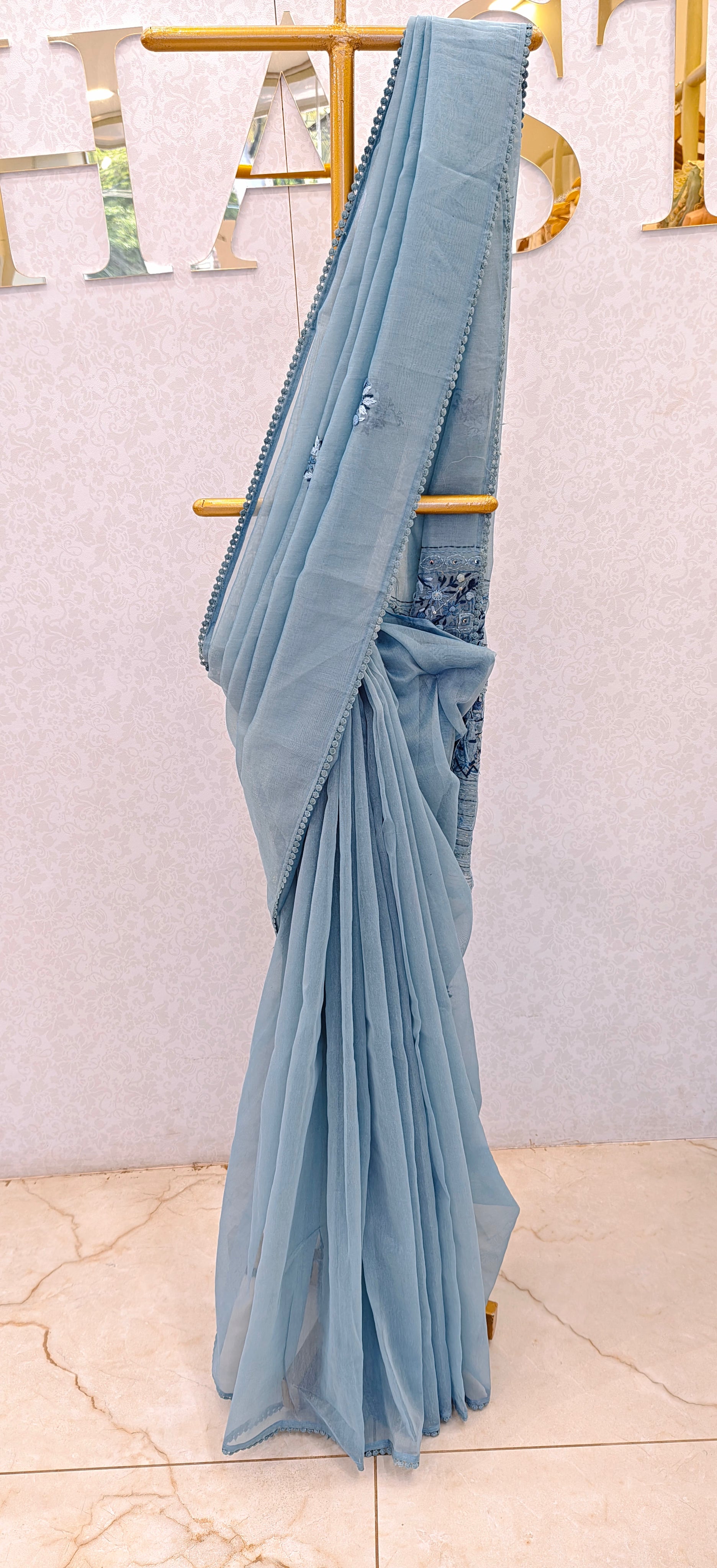 CHANDERI TISSUE SAREE