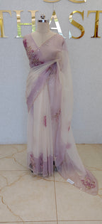 CRUSH ORGANZA SAREE