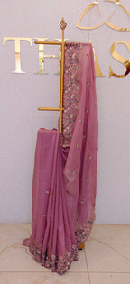 CRUSH ORGANZA SAREE