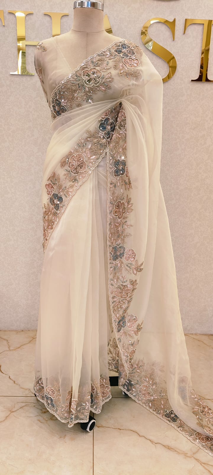 CRUSH ORGANZA SAREE