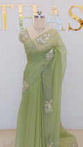 CRUSH ORGANZA SAREE