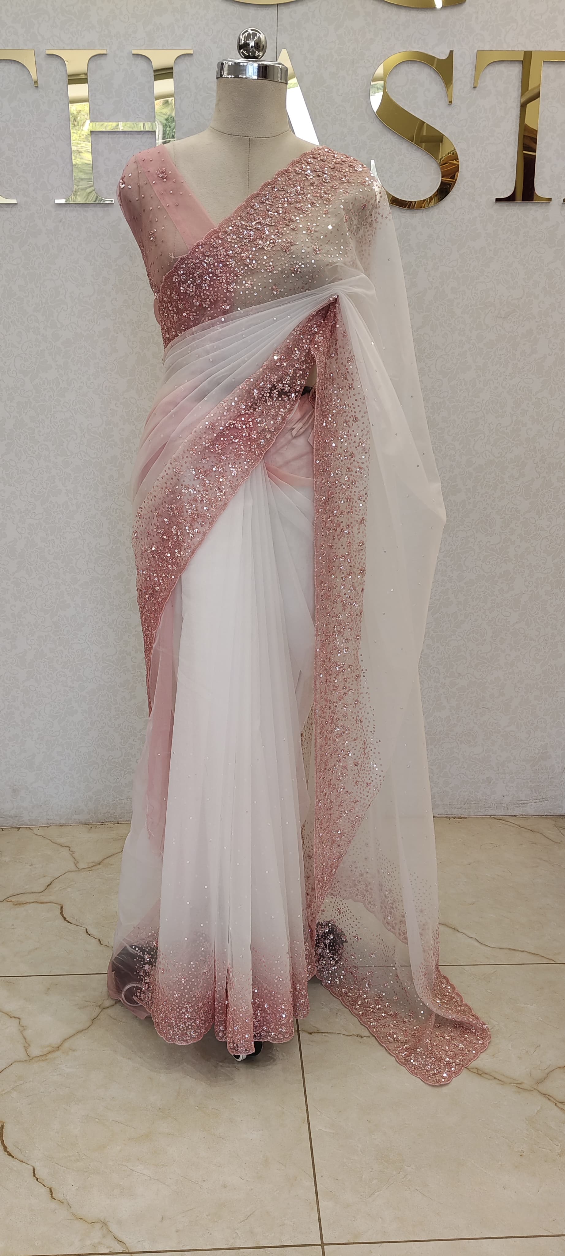 PURE ORGANZA SAREE