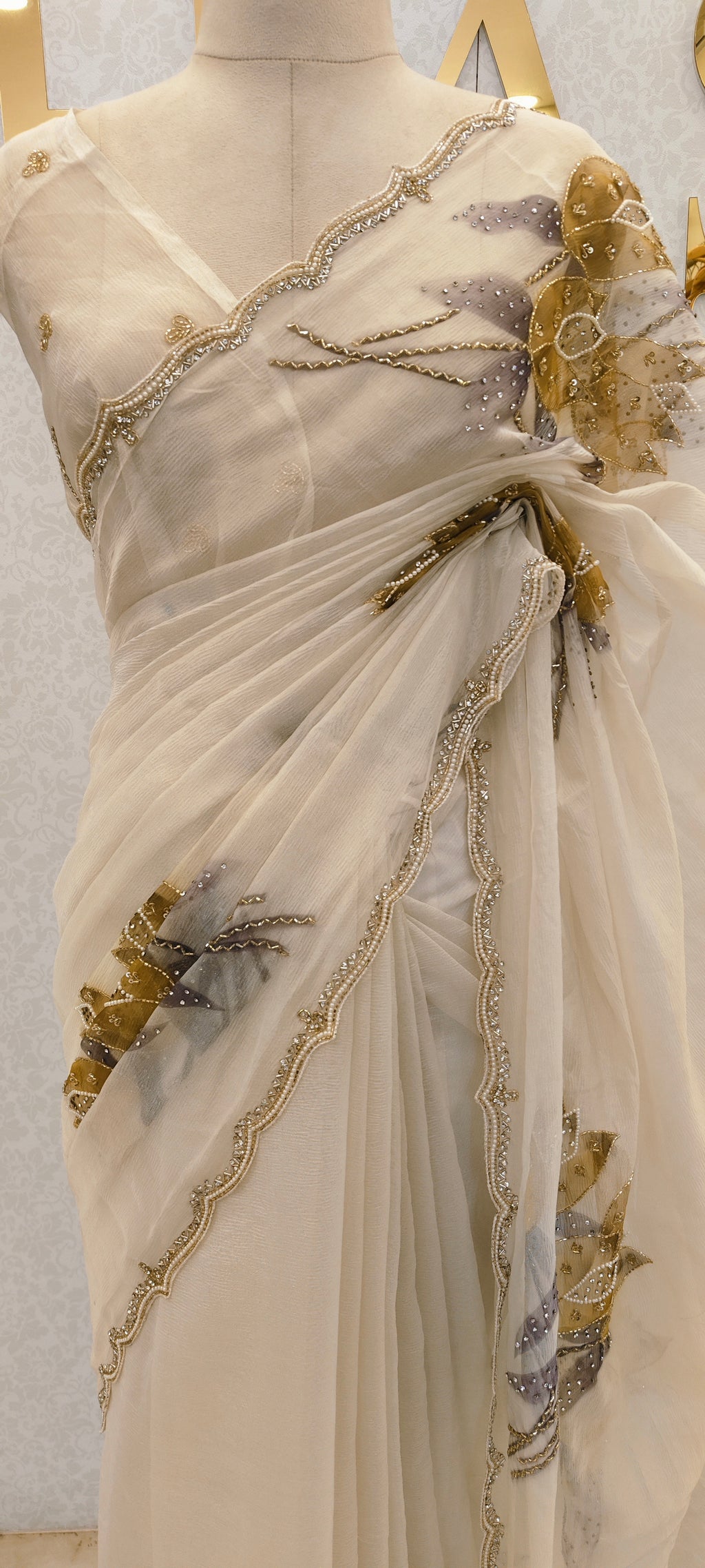 CRUSH ORGANZA SAREE