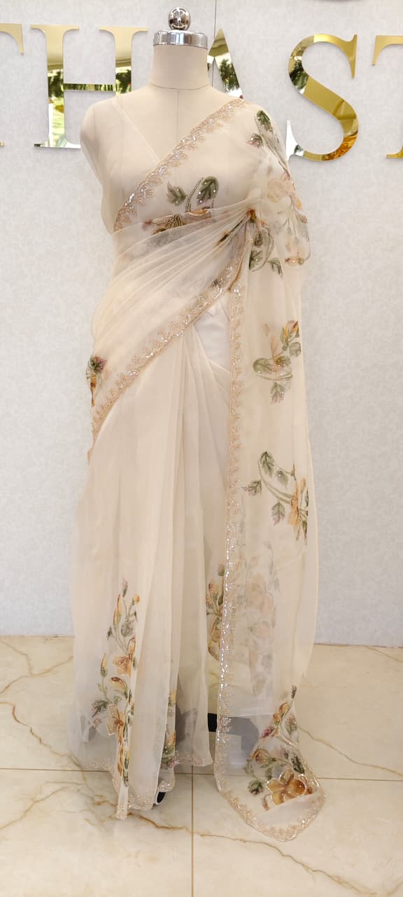 Organza saree