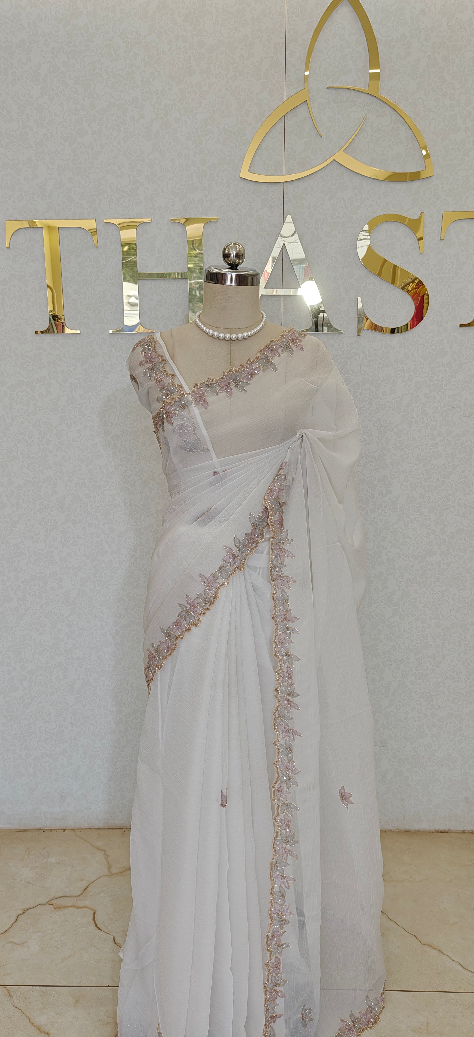 CRUSH ORGANZA SAREE