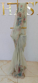 GLASS ORGANZA SAREE