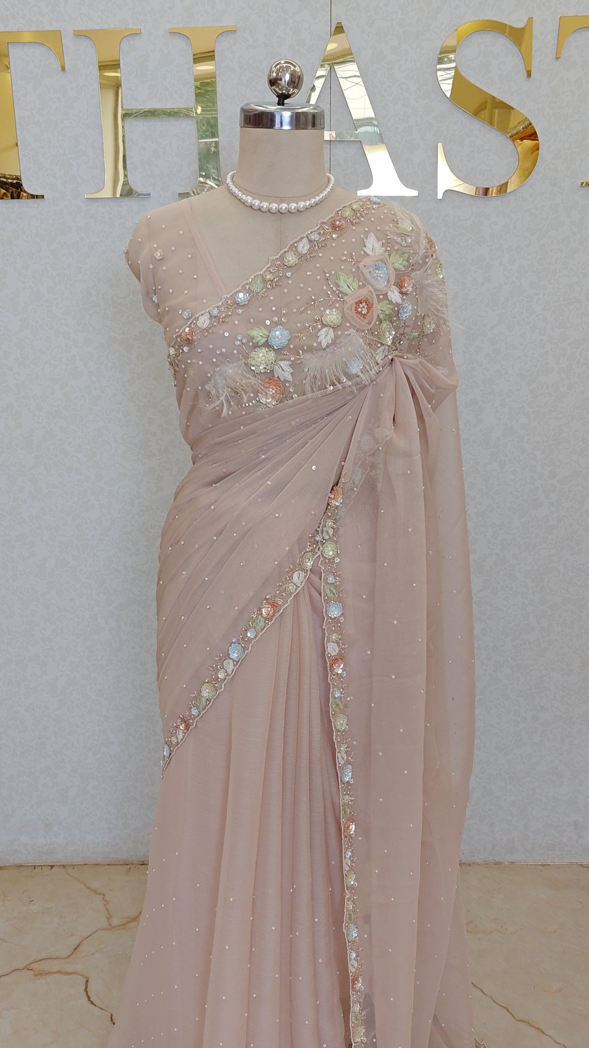 CRUSH ORGANZA SAREE
