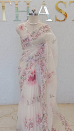 PURE ORGANZA SAREE