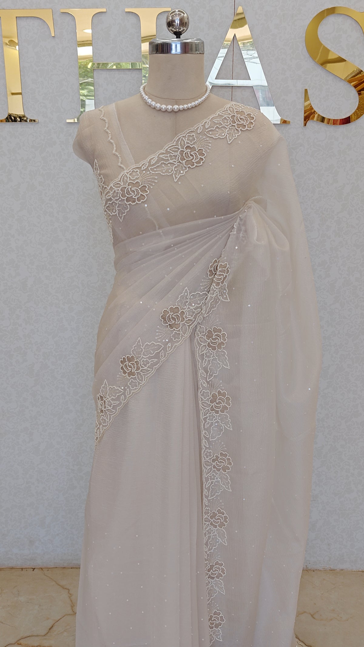 CRUSH ORGANZA SAREE