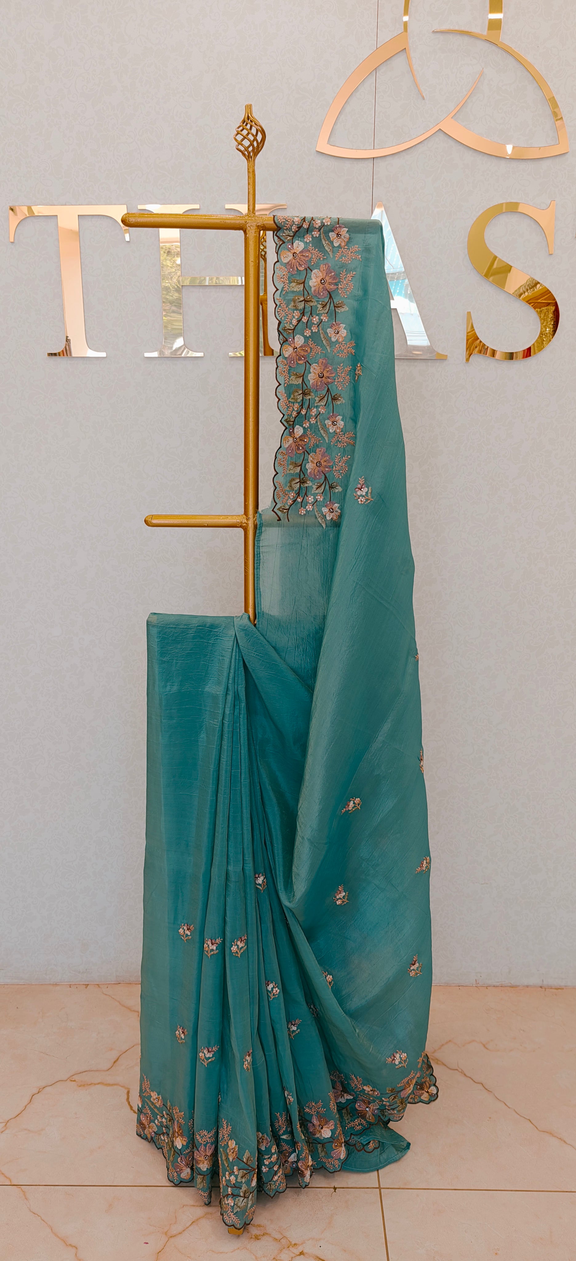 CRUSH ORGANZA SAREE