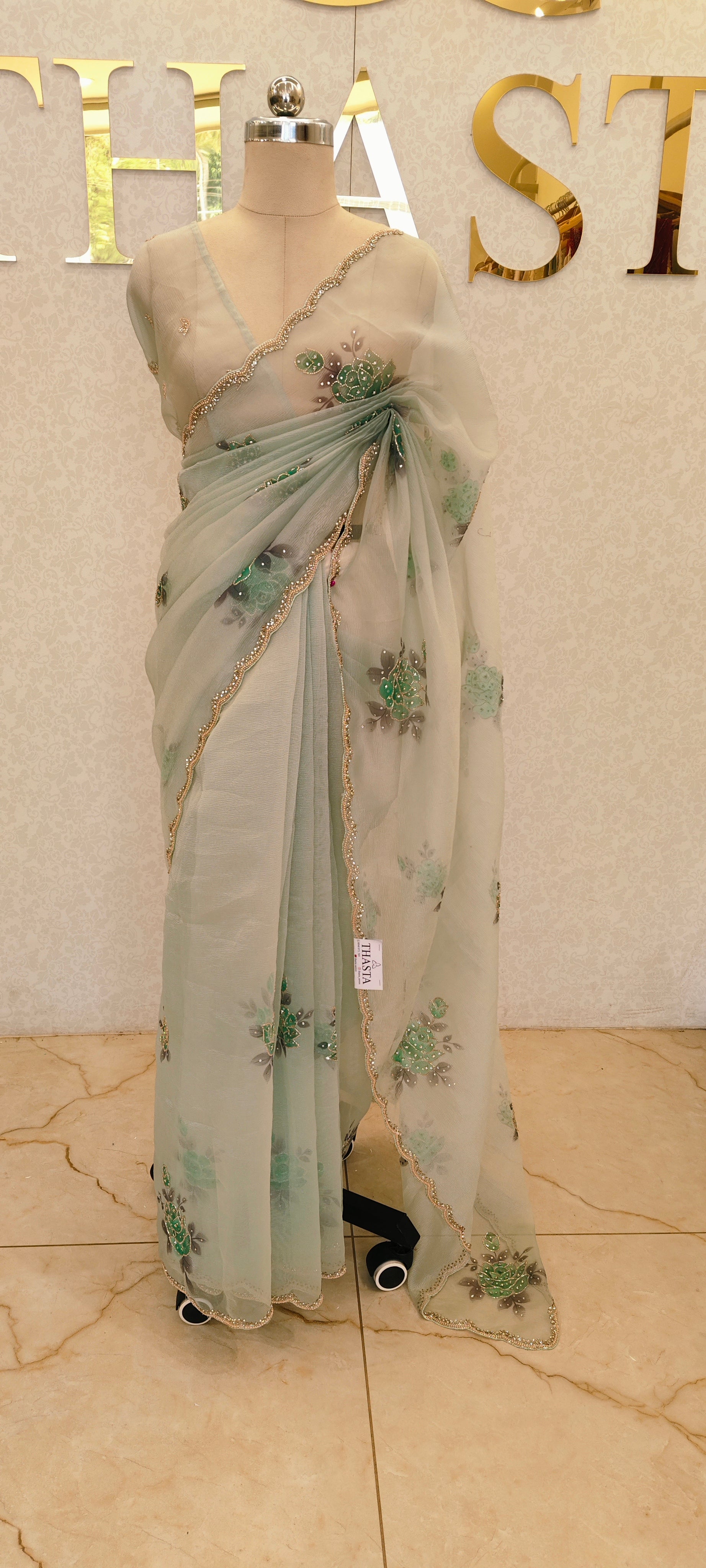 CRUSH ORGANZA SAREE