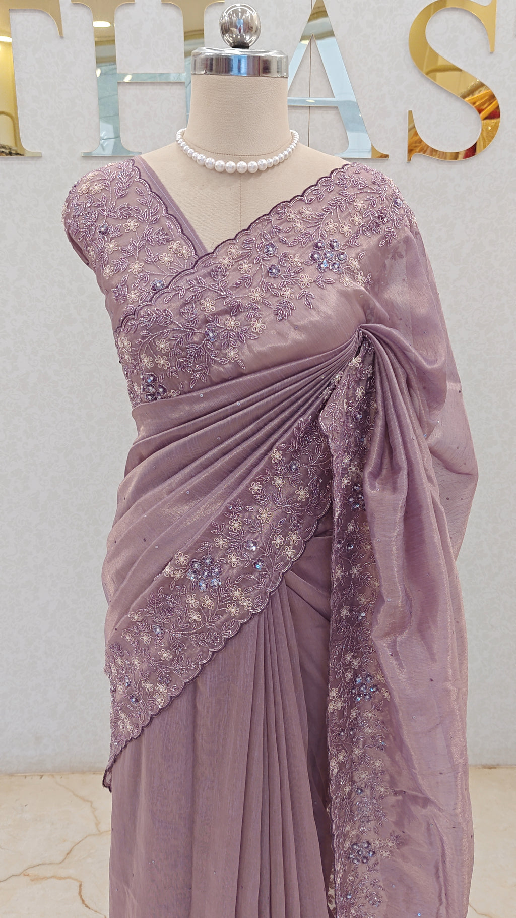CHANDERI TISSUE SAREE