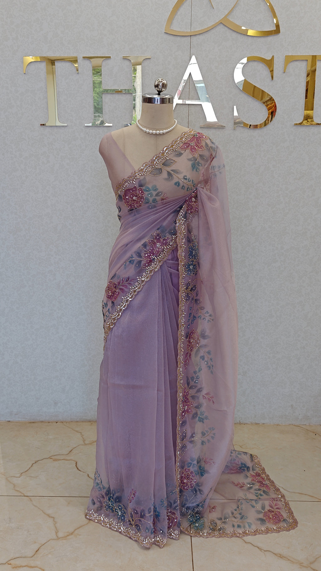GLASS ORGANZA SAREE